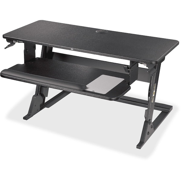 3M Precision Standing Desk, 22.2 in D X 20 in H, 35.4 in W X Black MMMSD60B - main